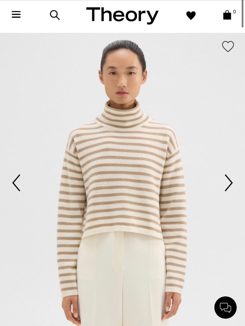 Theory Cropped Felted Wool Cashmere Sweater